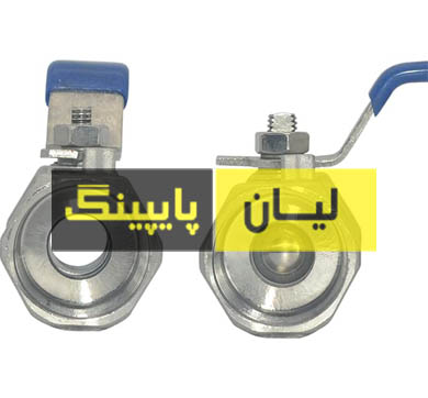 شیر گازی استنلس استیل 1000 وگ رزوه ای دو تیکه استنلس استیل 316 اروپایی